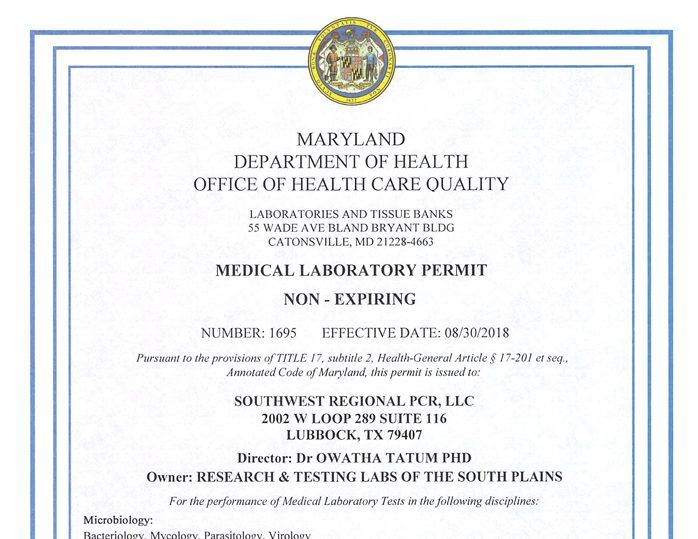 Maryland State License