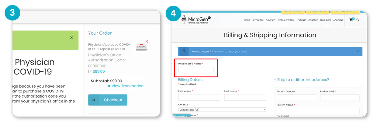COVID-19 Physician How to Order