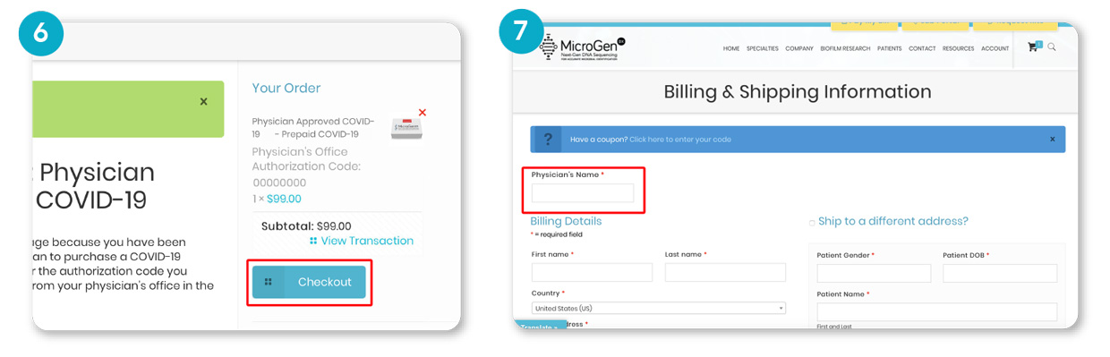 COVID-19 Physician How to Order