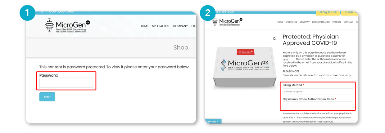 COVID-19 Physician How to Order