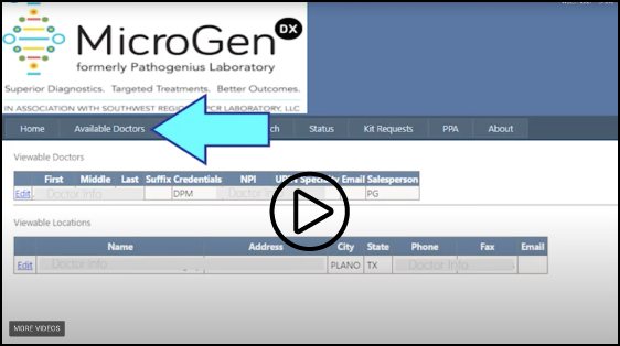 navigation the lab portal