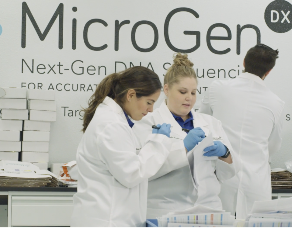 MicroGenDX lab techs